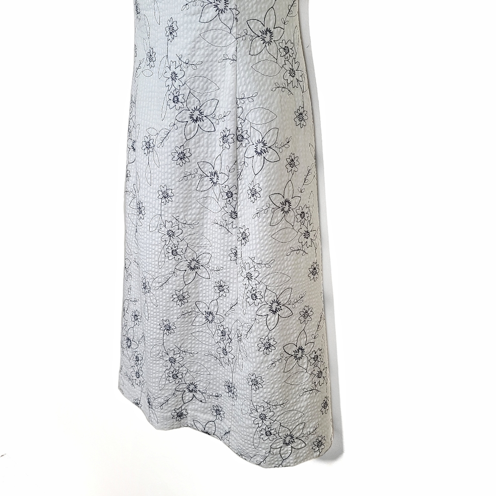 Amanda Smith Textured Floral Fit & Flare Dress - Picture 4 of 9